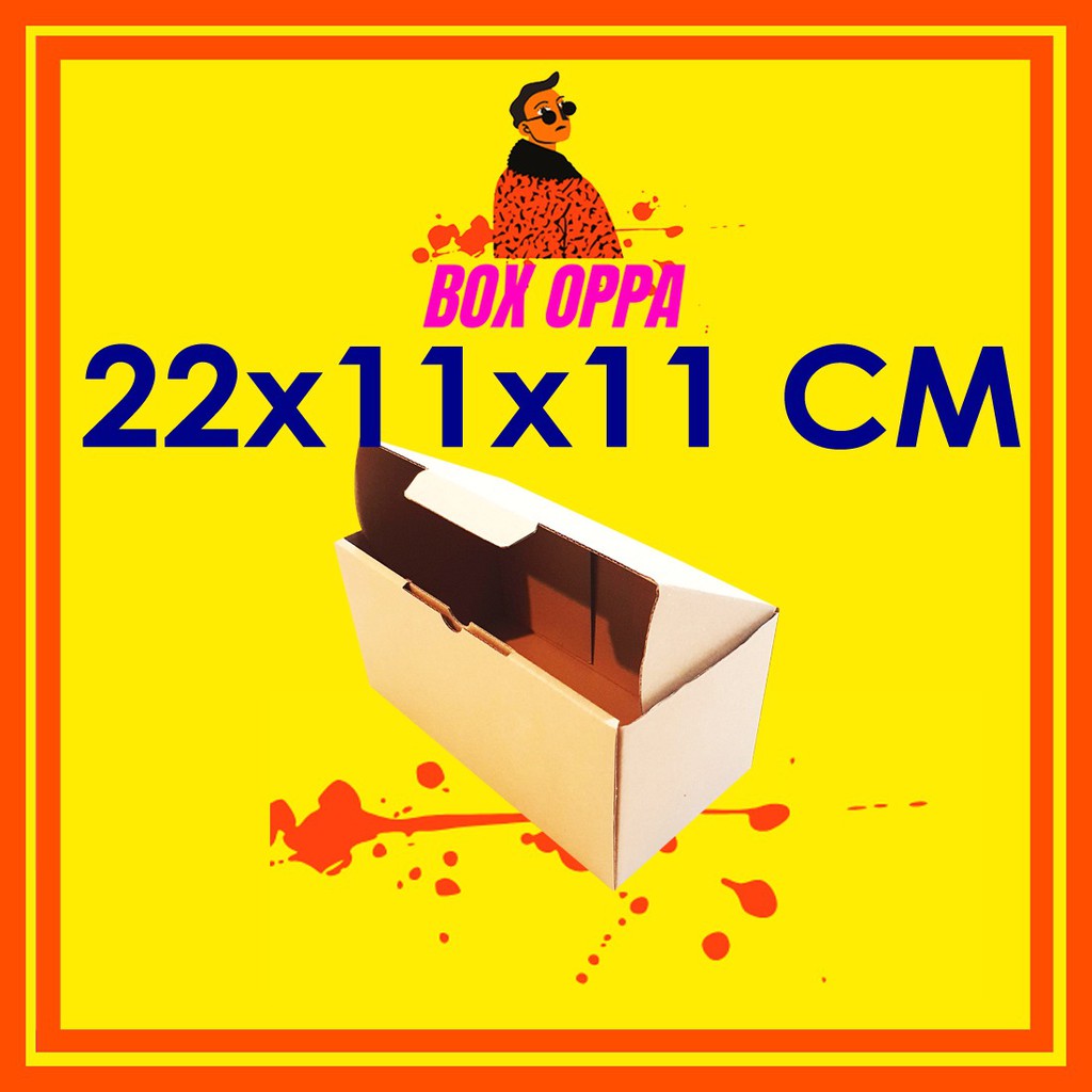 

Kardus Dus uk 22x11x11 cm (ECER) Die Cut Box Kotak Packing Aksesoris Baju Makanan toples kue