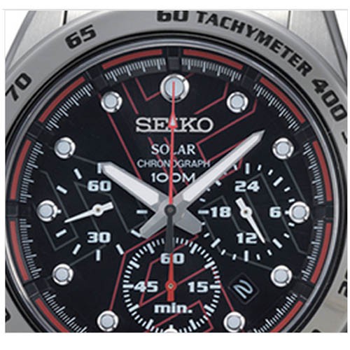 Seiko Solar SSC117P1 Chronograph Black Dial | Jam Pria SSC117