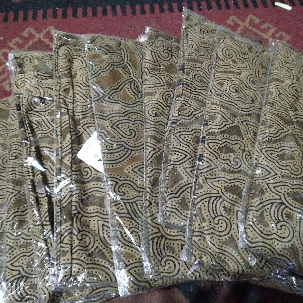 Tey-17 Batik Wanita Asj Sa Hrb026 Kenongo Kemeja Tosca Pendek