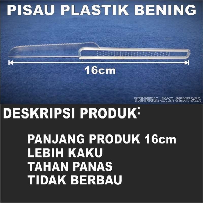 Pisau plastik pisau kue pisau buah pisau makan bening murah