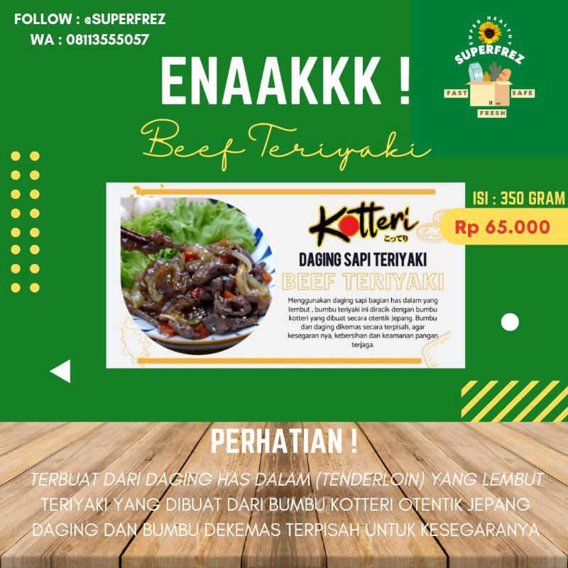 

Teriyaki Beef Ala Japan Resto Kemasan Super