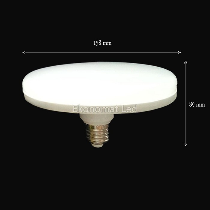 Terlaris Lampu LED UFO Ekonomat Bravo 20w 2000Lm Putih 7000K Ring Donat FCL Elegan