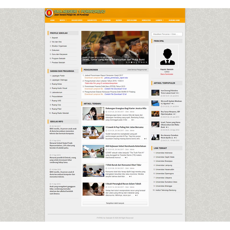 Website Sekolah Full Responsive