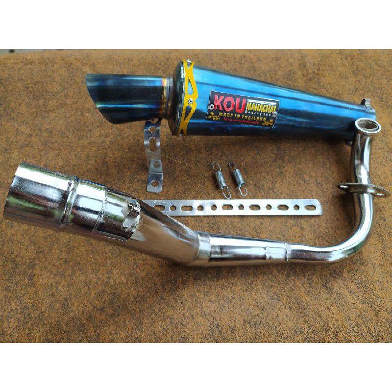 knalpot KOU bluemoon bakaran asli leher crum motor beat fi beat karbu beat deluxe scoopy fi scoopy k