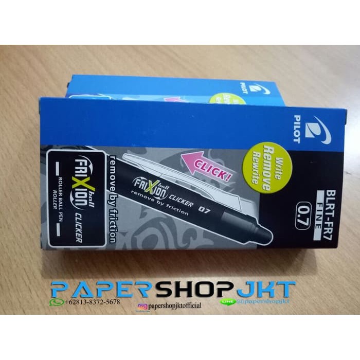 

JUAL GROSIR!!! PULPEN PEN FRIXION PILOT 0.7 HITAM ( BISA DIHAPUS )