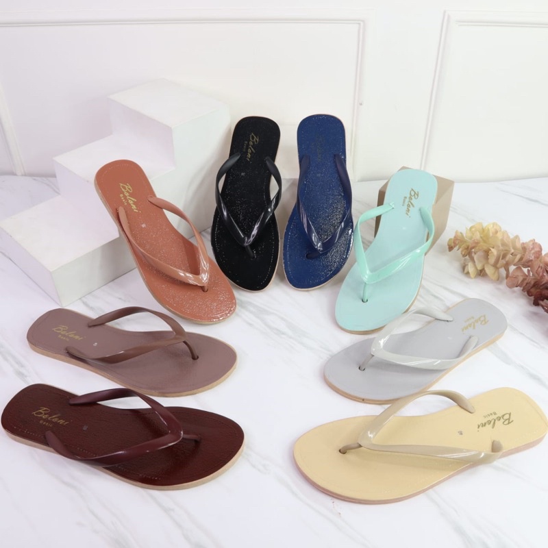 (BASIC) Boloni japit wanita/sandal wanita/sandal japit wanita/sandal basic