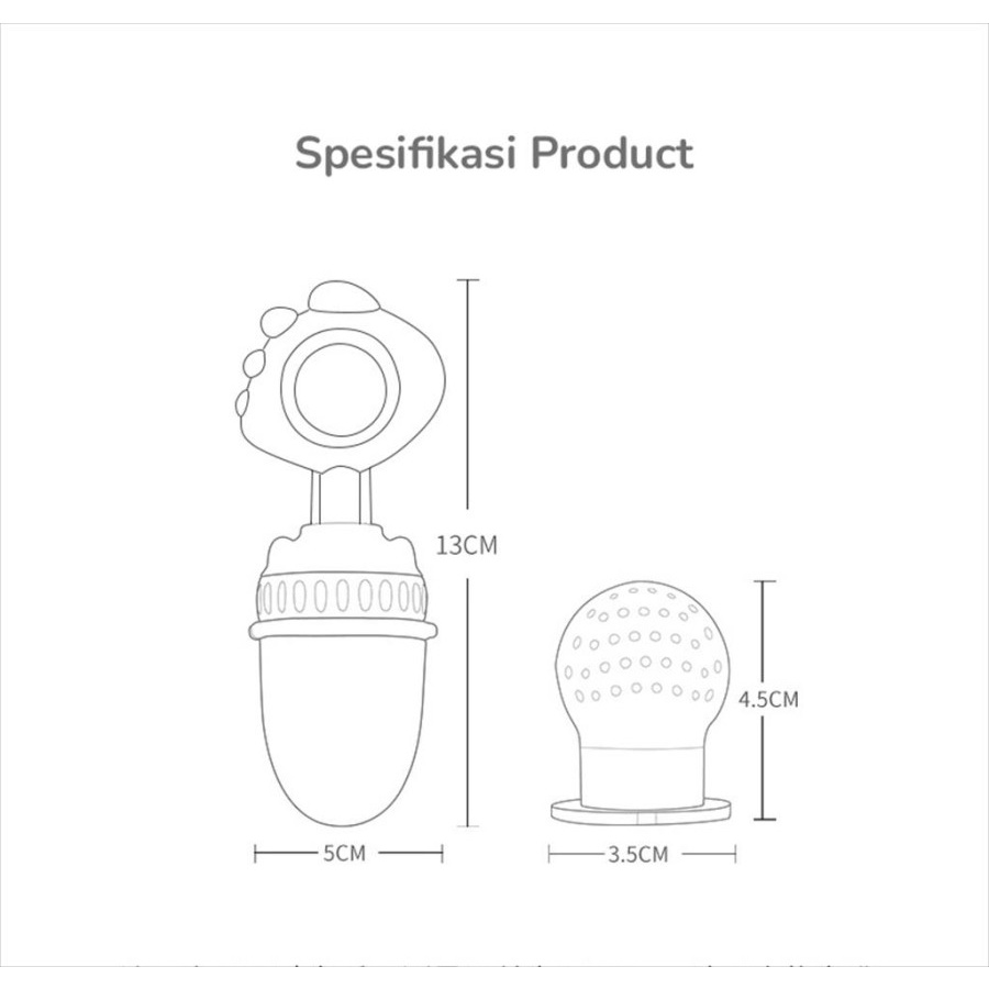 BBET Push Fruit Feeder / Empeng Buah Dot Bayi MPASI