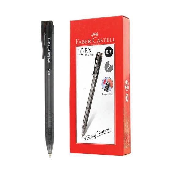 

1 BOX ISI 10 PULPEN BULPEN RX5 0.5mm FABERCASTELL TINTA HITAM