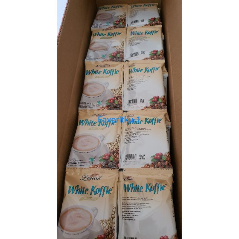 

Kopi LUWAK White Coffee 20 gr. 1 Renteng Isi 10 Sachet