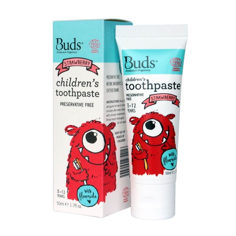 Buds Oralcare Organics - Children's Toothpaste Fluoride 50ml