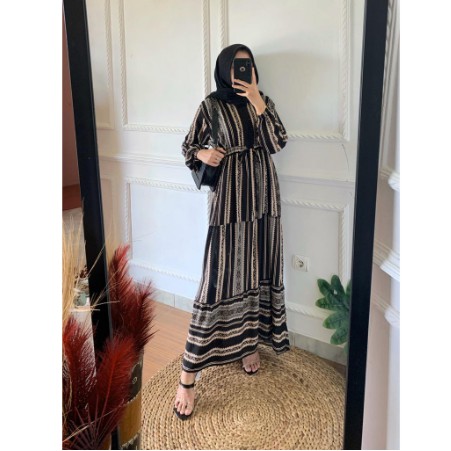 Slibi Dress Maxi Lubina Gamis Maxy Muslim Wanita BJ