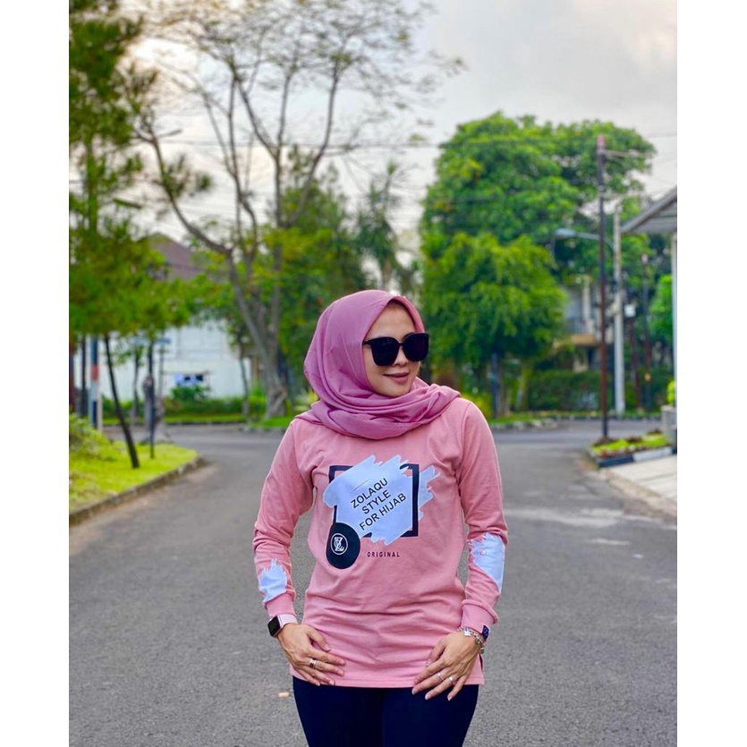 ATASAN JUMBO SHERLY / ATASAN LENGAN PANJANG WANITA / BLUS JUMBO / BLUS MUSLIM WANITA / KAOS LENGAN P