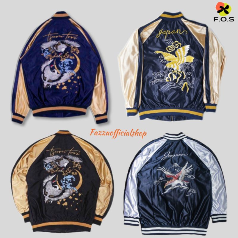 ( COD ) Jaket Sukajan Murah / Jaket Sukajan  / Jaket Sukajan Jepang / Jaket Tsurutori / Jaket Gold E