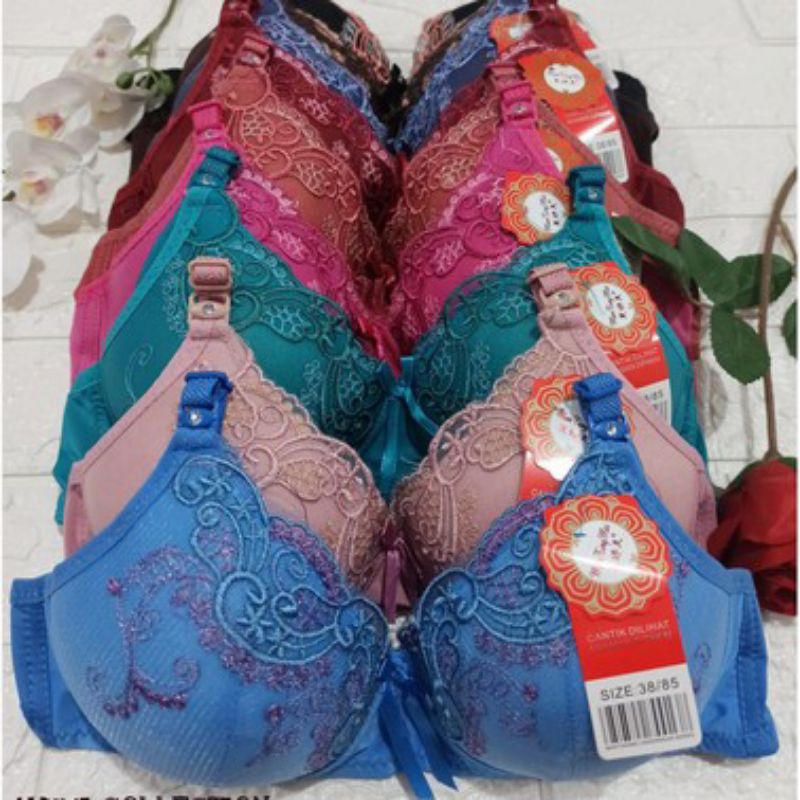BH BRA BUSA TANPA KAWAT BH XISIMEI BH XIANGCAO KUPU KUPU BH SULAM BH BORDIR / MOTIF BORDIR / KAIT 2 