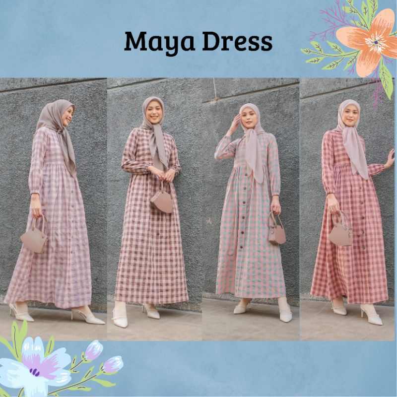 GR42KJ MAYA DRESS |GAMIS KATUN BUSUI by Le Khari