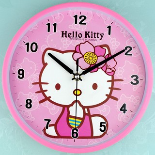 Mute jam  dinding  jam  Hello kitty busana sederhana jam  