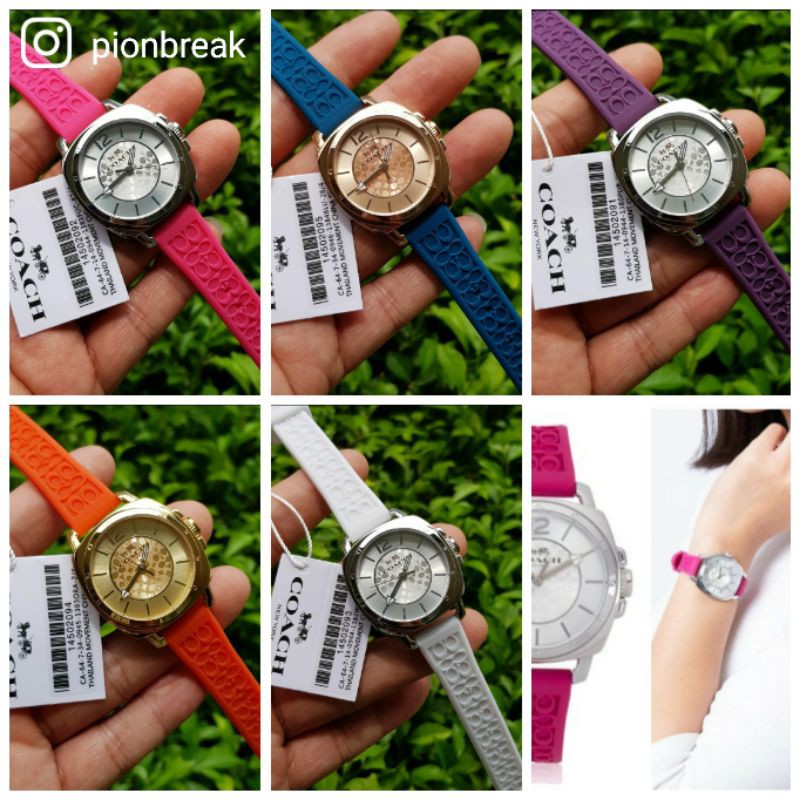 Jamtangan Coach Rubber | Jam tangan coach karet