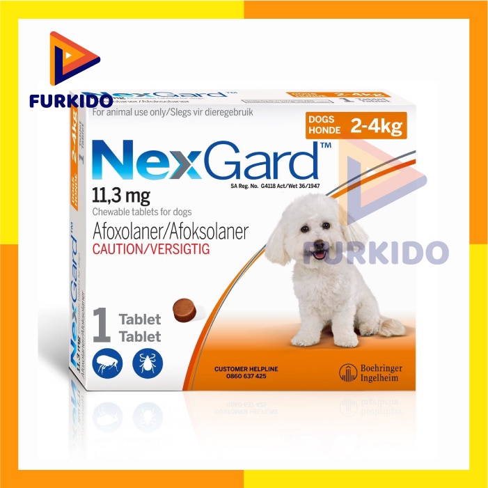 Nexgard Obat Kutu Anjing / Demodex S (2-4 kg)