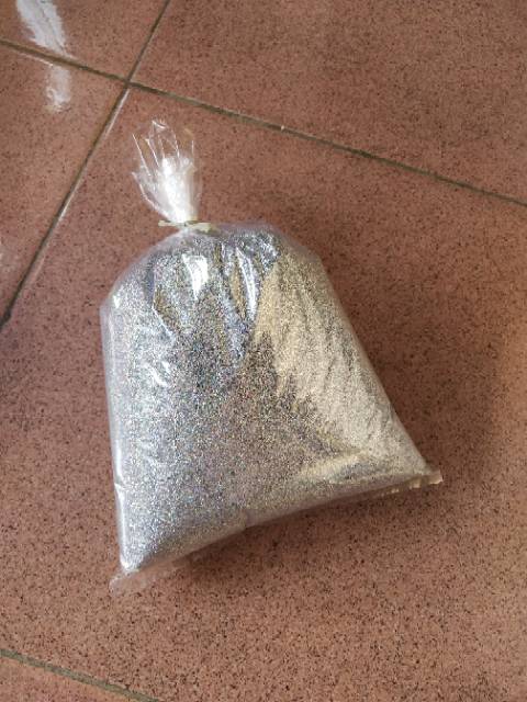 GLITTER HOLOGRAM SILVER / SILVER RAINBOW 500 GRAM