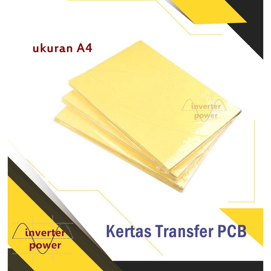 2 pcs Kertas Transfer PCB kuning A4 Heat Toner Paper Print jalur PCB Board