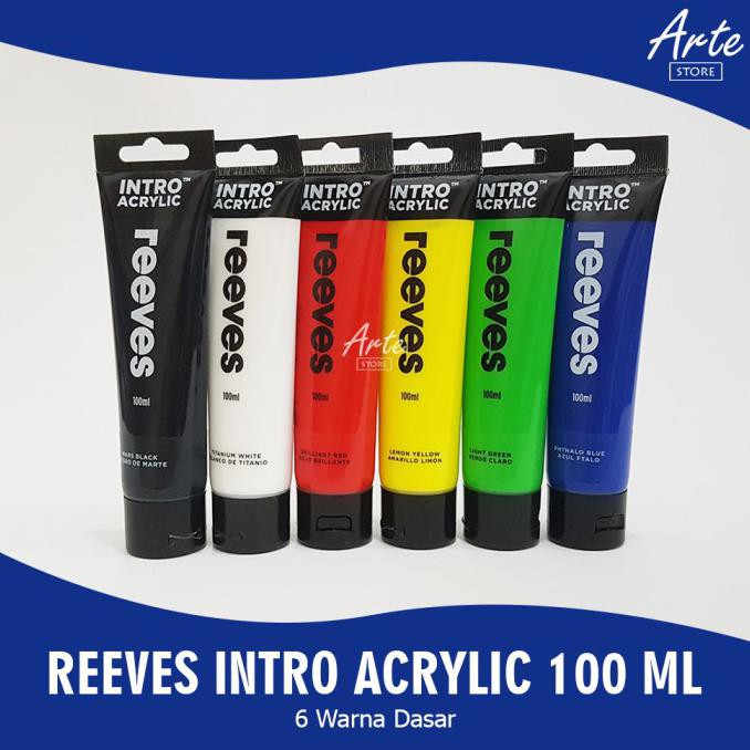 

Cat Lukis Warna Dasar - Reeves Intro Acrylic Paint 6 Warna x 100 ml