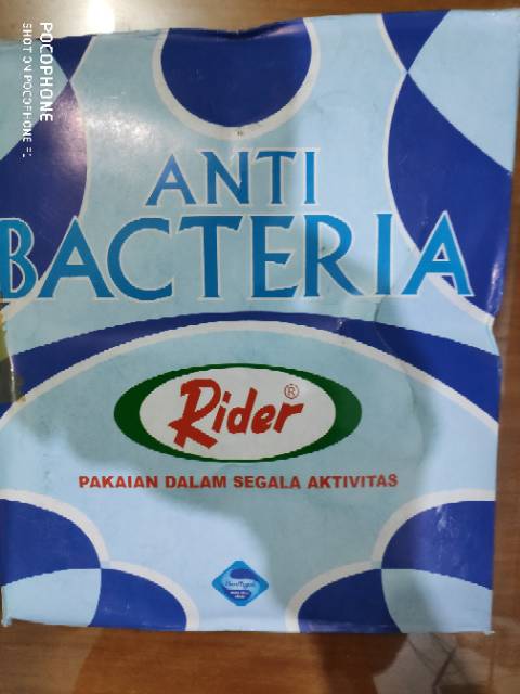 PROMO 1 PCS CELANA DALAM PRIA RIDER PUTIH ANTI BACTERIA / CD RIDER ANTI BAKTERIA 325  COTTON SPANDEX