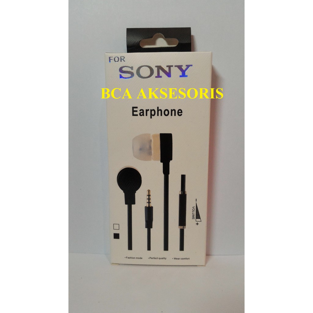 HANDSFREE SONY MEGA BASS+ MIC HEADSET/ EARPHONE/ HEADPHONE