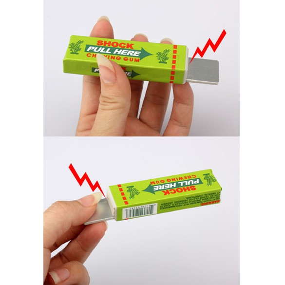 Electric Shocker Trick Joke Toy Safety Chewing Gum Pull Head Shocking Toy Fantastic Anti-stress Toy