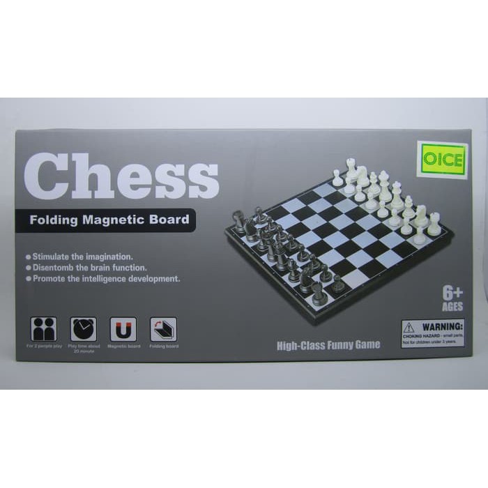 mainan Papan Catur Magnet Lipat ATAU Folding Magnetic Chess Board game