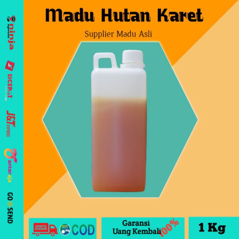 

Madu Asli Murni Hutan 1kg Nektar Bunga Karet 100% Raw Honey Pure Nature Premium Original Terlaris