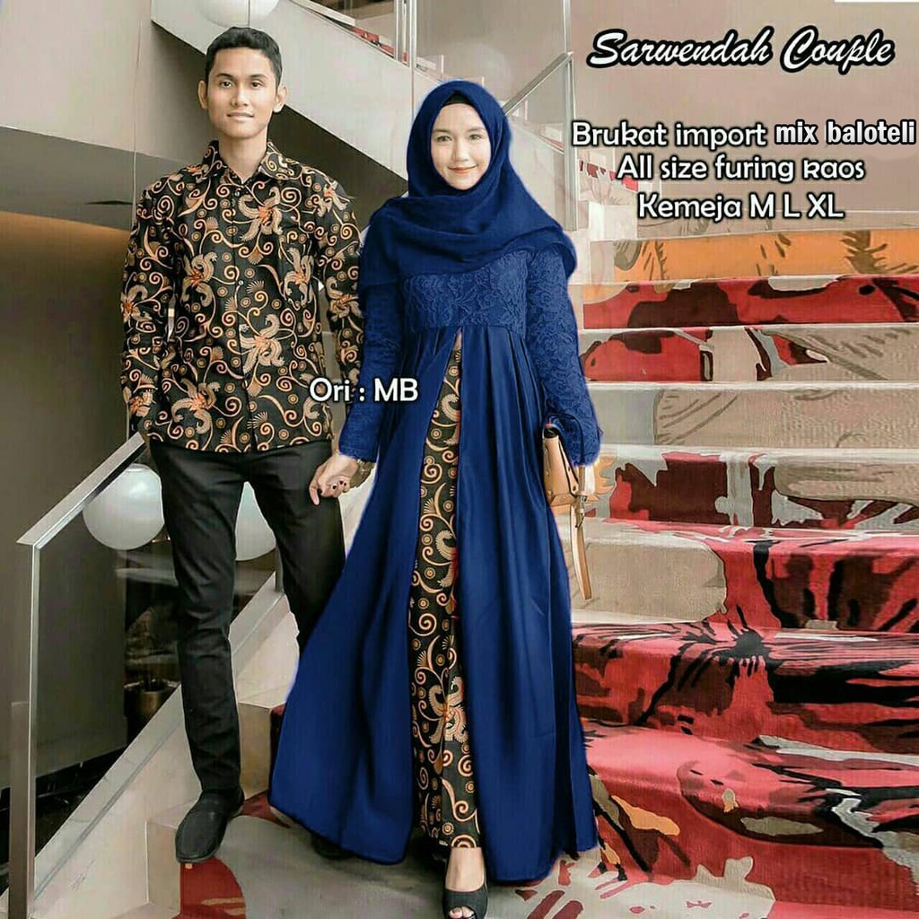 Maura Couple - Sania Ruffle Batik Couple ori Ndoro jowi DNT Garansi Termurah Shopee - SARWENDAH