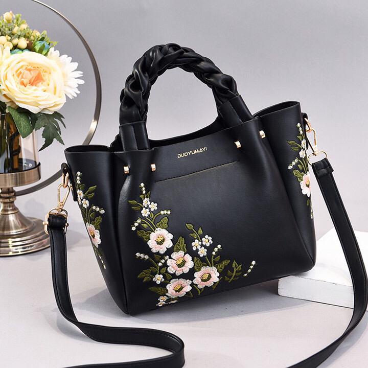 mv80484 tas HANDBAG motif flower wanita tas import BQ3019  EL 484 GT1625 JT01875 CR7176