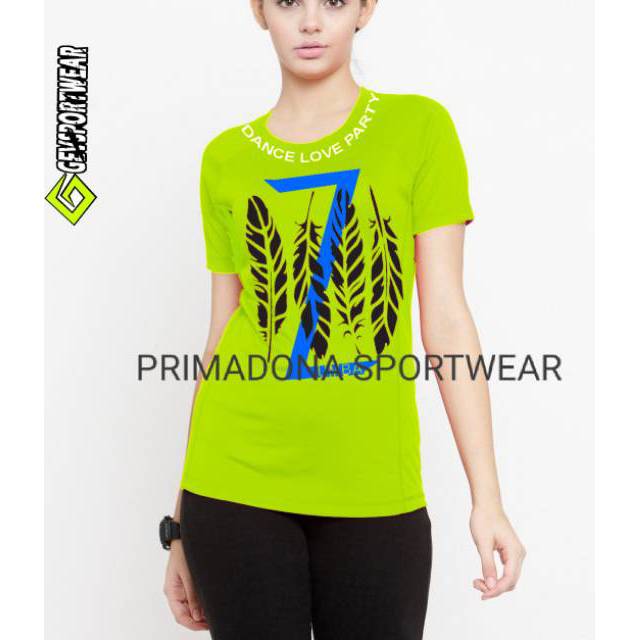 BAJU SENAM ATASAN GEVSPORTWEAR T-SHIRT LOVE PARTY ZUMBA GEV