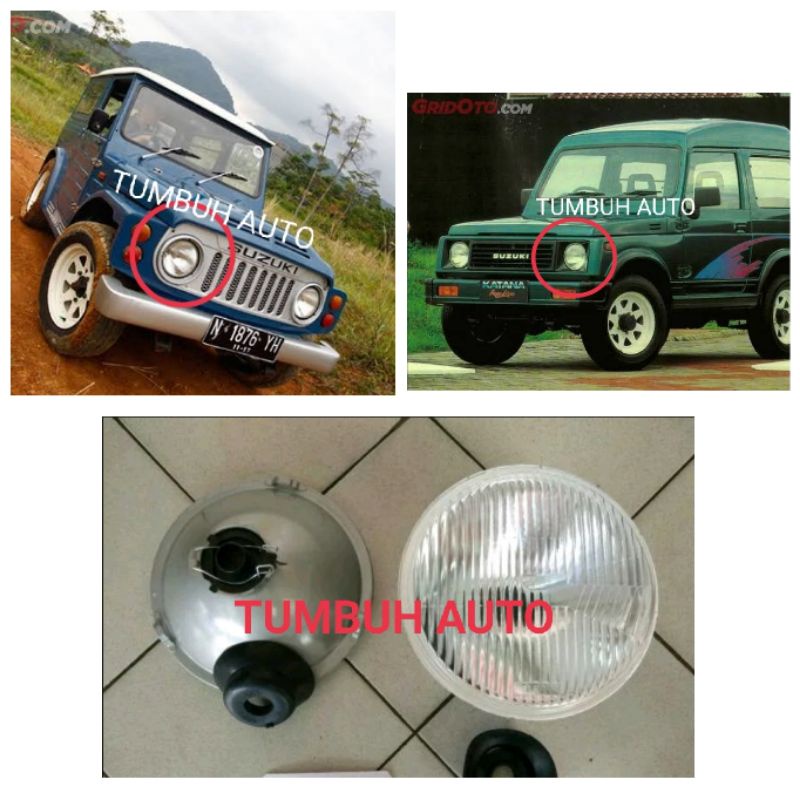 Jual Headlamp Bulat Lampu Depan Utama 2 Pcs Suzuki Katana Jimny