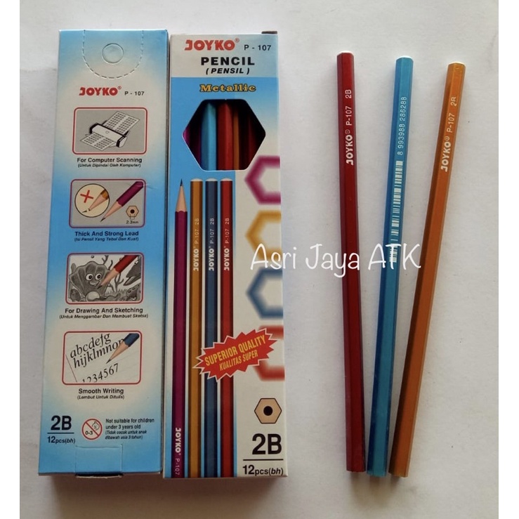 

Pensil Joyko P107 / Pensil 2B (12pcs)