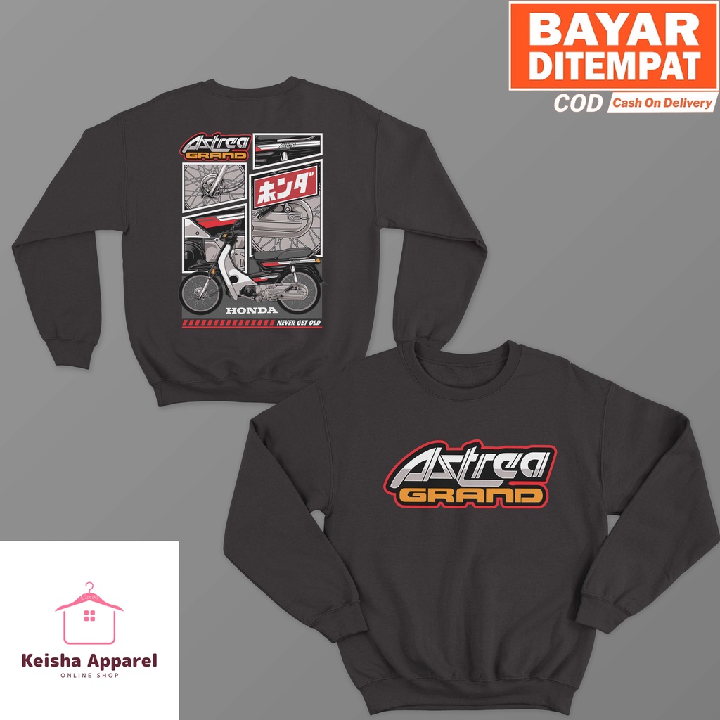JAKET SWEATER HONDA ASTREA GRAND COSMIC SWEATER ASTREA PRIA WANITA