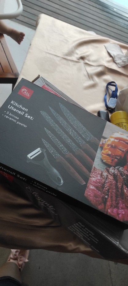 Welcook Marbel Knives Pisau Dapur Set 6 Pcs