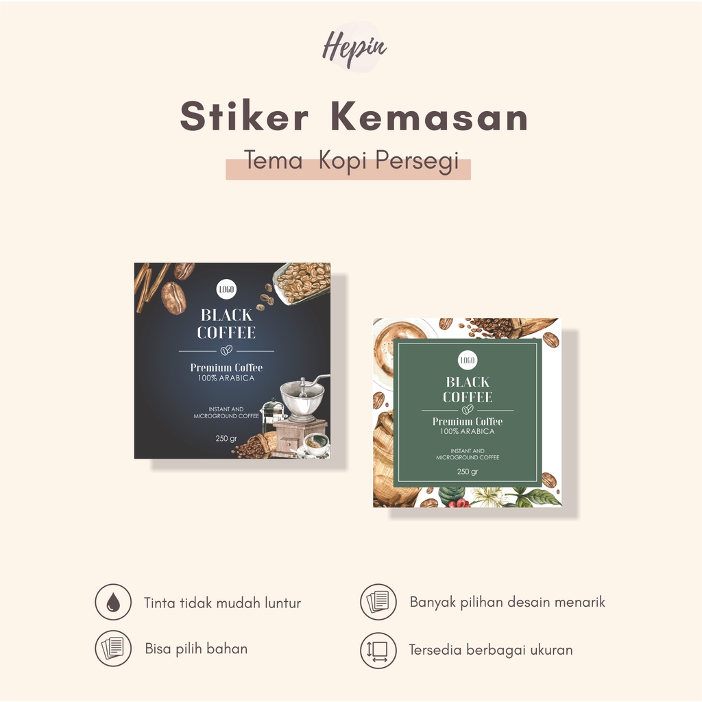 

Stiker Packaging KOPI - Stiker Label Kemasan Kopi