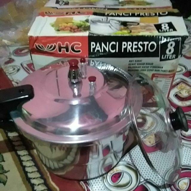 Panci Presto Hc | Trisonic | Happy Call| Powercook 8 Liter + Tutup Kaca