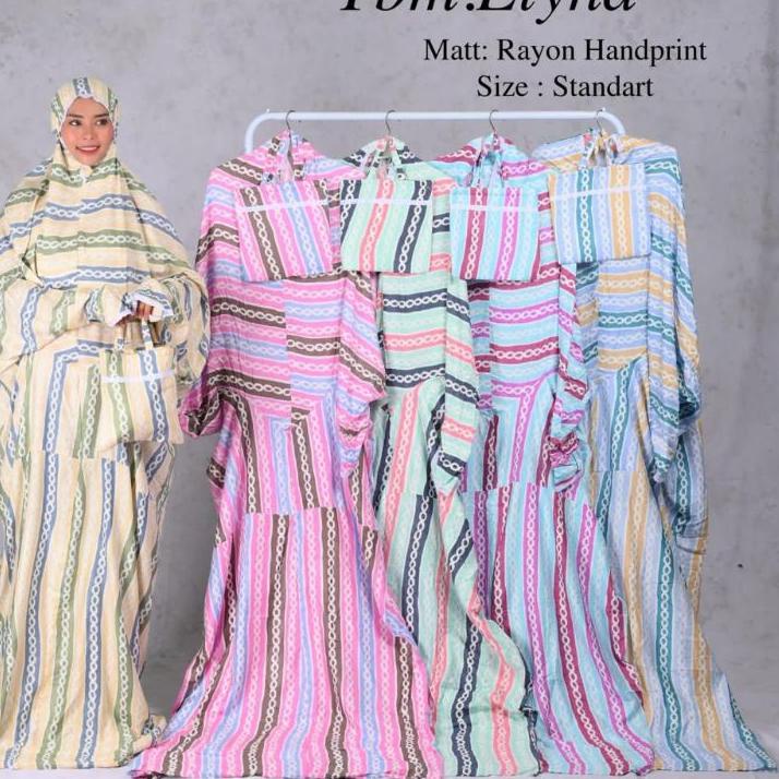 ❀ MUKENA TERUSAN JUMBO RAYON BALI / MUKENA TERUSAN DEWASA ♠