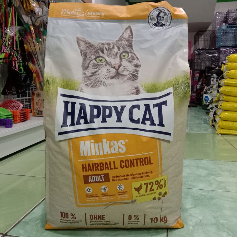 Exspedisi Happy Cat Minkas Hairball Control 10kg / Makanan Kucing Mirip RC Hairbal