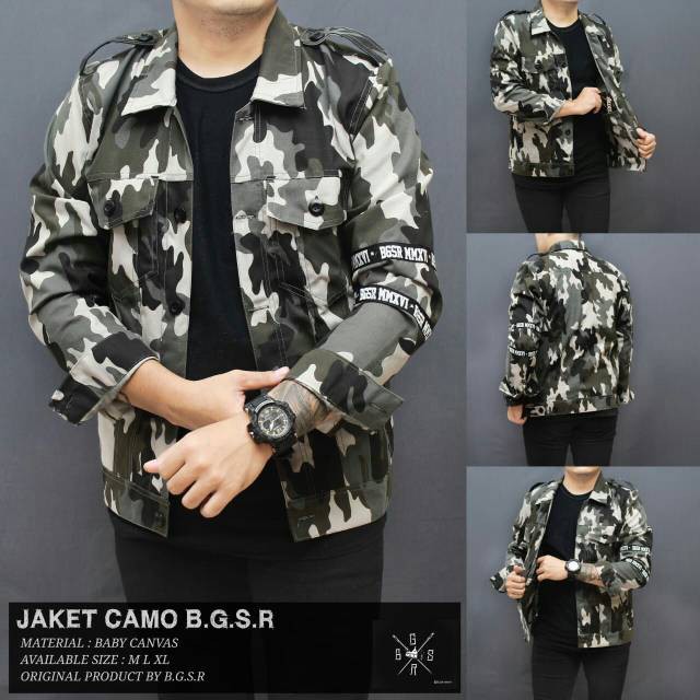 TERBARU | Jaket Camo Bgsr Jaket Loreng