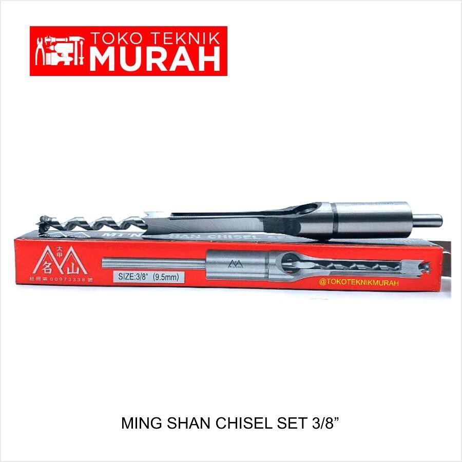 Ming Shan 3/8” 9.5mm Mata Bor Tata Petak Bobok Kayu Chisel Bits