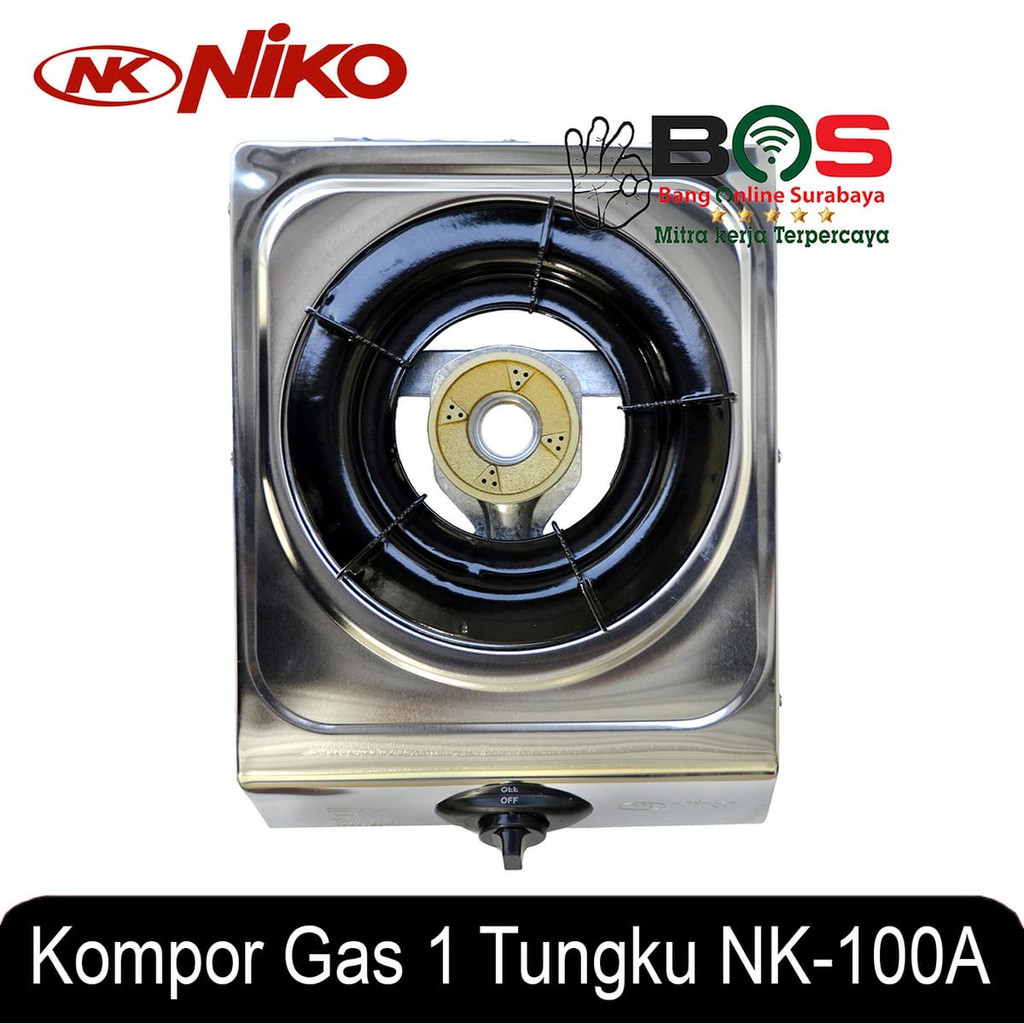 Kompor 1 Tungku Stainless Niko NK-100A NK 100A NK100A Kompor 1 Tungku