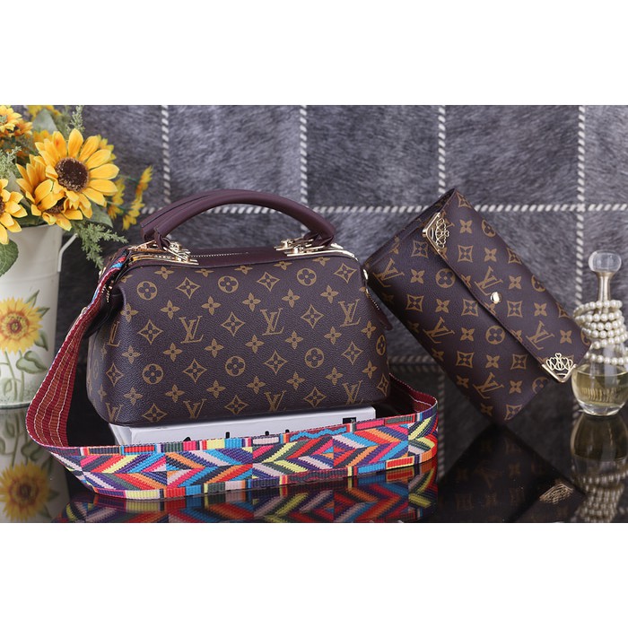 Tas Kerja Wanita / Handbag / Shoulder Bag Tas Lv Louis Vuiton Import Set Lv1042
