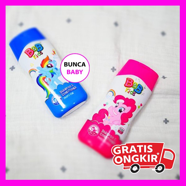 Shampo B&B Kids Little Pony 200ml Shampo Anak Perempuan Sampo Anak Shampoo Conditioner