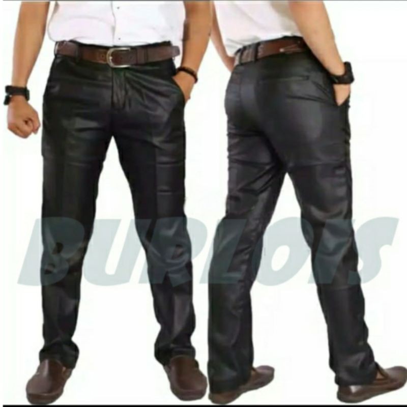 slimfit mengkilat burlois| celana bahan pria slimfit | burlois mengkilat | celana kerja slimfit pria