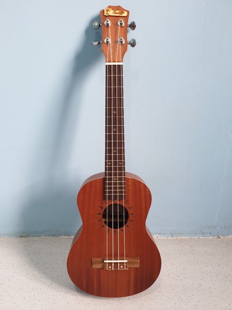 Ukulele Tenor Merk Cowboy Original Tipe UK-25 NS Ukuran 25 Inch Ukir Coklat Tua Murah Jakarta