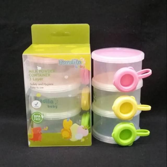 Milk Powder Container 3 Susun Kandila Baby BPA FREE KDL010-2/ KDL010-3