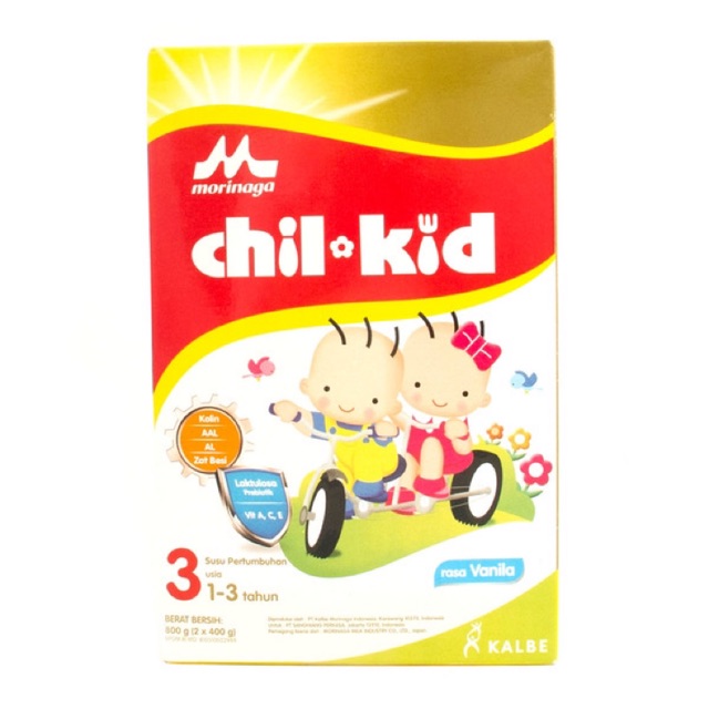Morinaga Chil Kid 3 Susu Formula Bayi Rasa All Variant 1-3 Tahun 2 x 400 g
